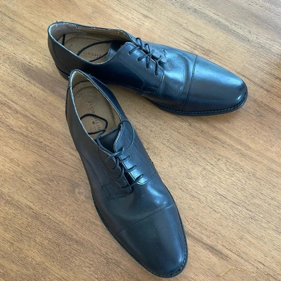 Florsheim Black Lace Oxford Cap Toe Dress Shoe Mens 11 EUC Classic Comfort Style - Picture 7 of 7